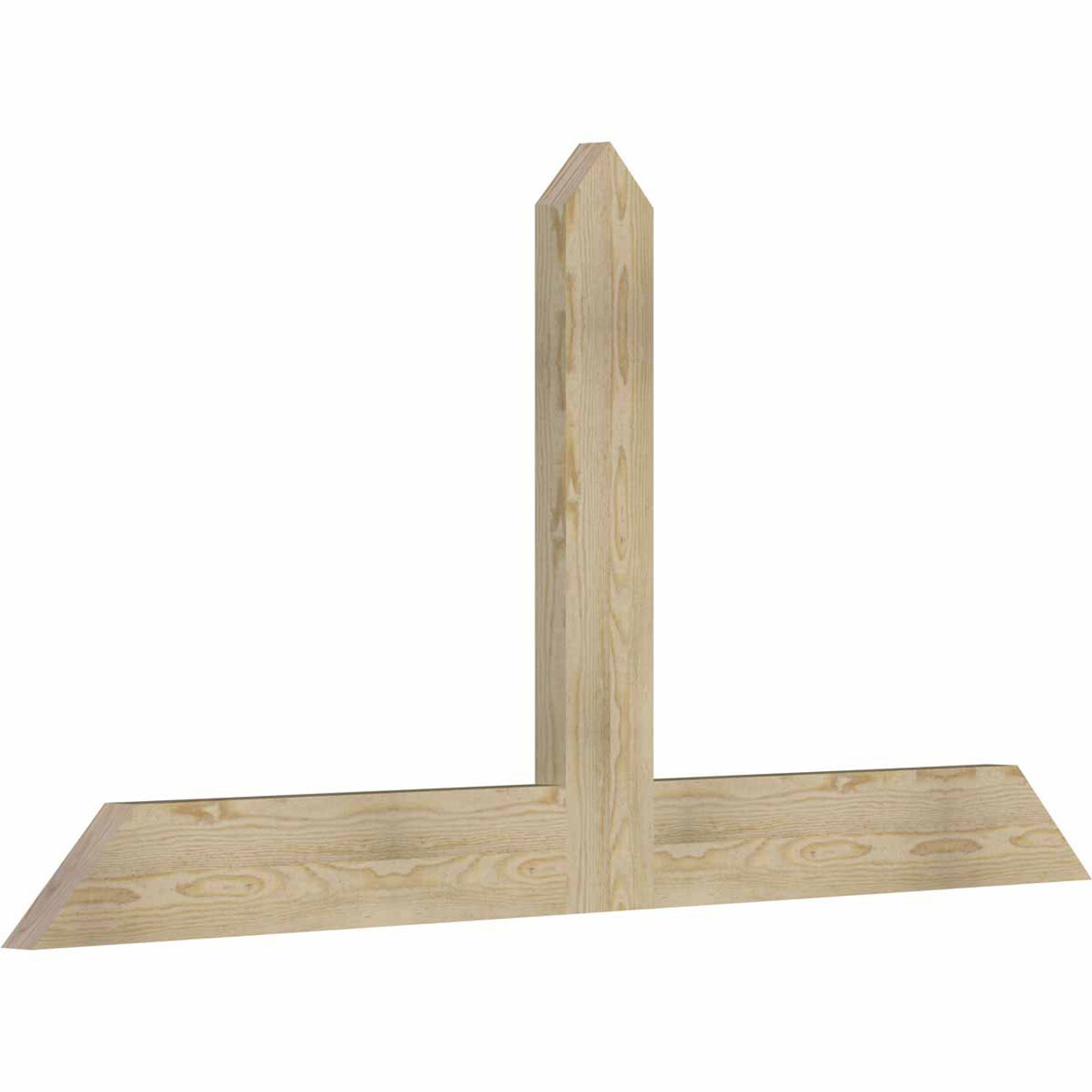 12/12 Pitch Portland Rough Sawn Timber Gable Bracket GBW072X36X0206POR00RDF