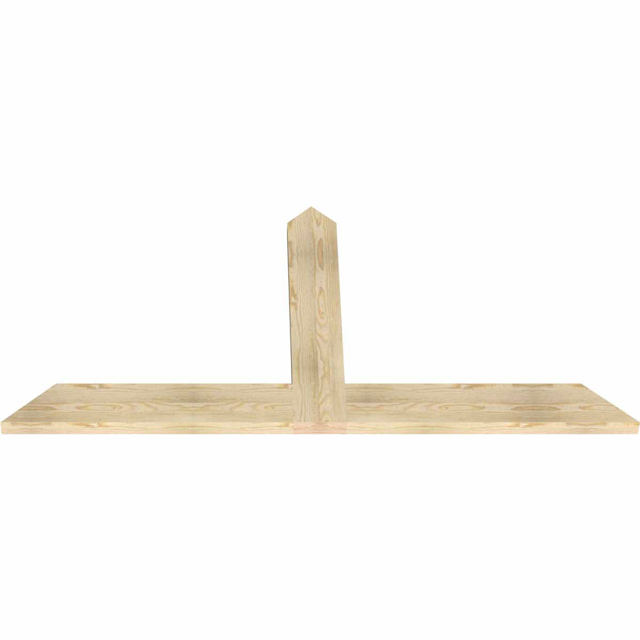 12/12 Pitch Portland Rough Sawn Timber Gable Bracket GBW072X36X0206POR00RDF