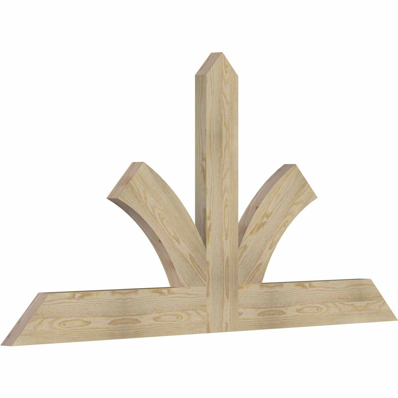 12/12 Pitch Richland Rough Sawn Timber Gable Bracket GBW072X36X0206RIC00RDF