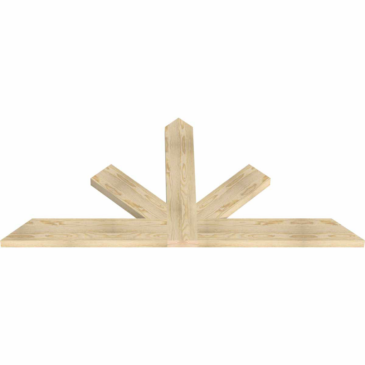 12/12 Pitch Saratoga Rough Sawn Timber Gable Bracket GBW072X36X0206SAR00RDF