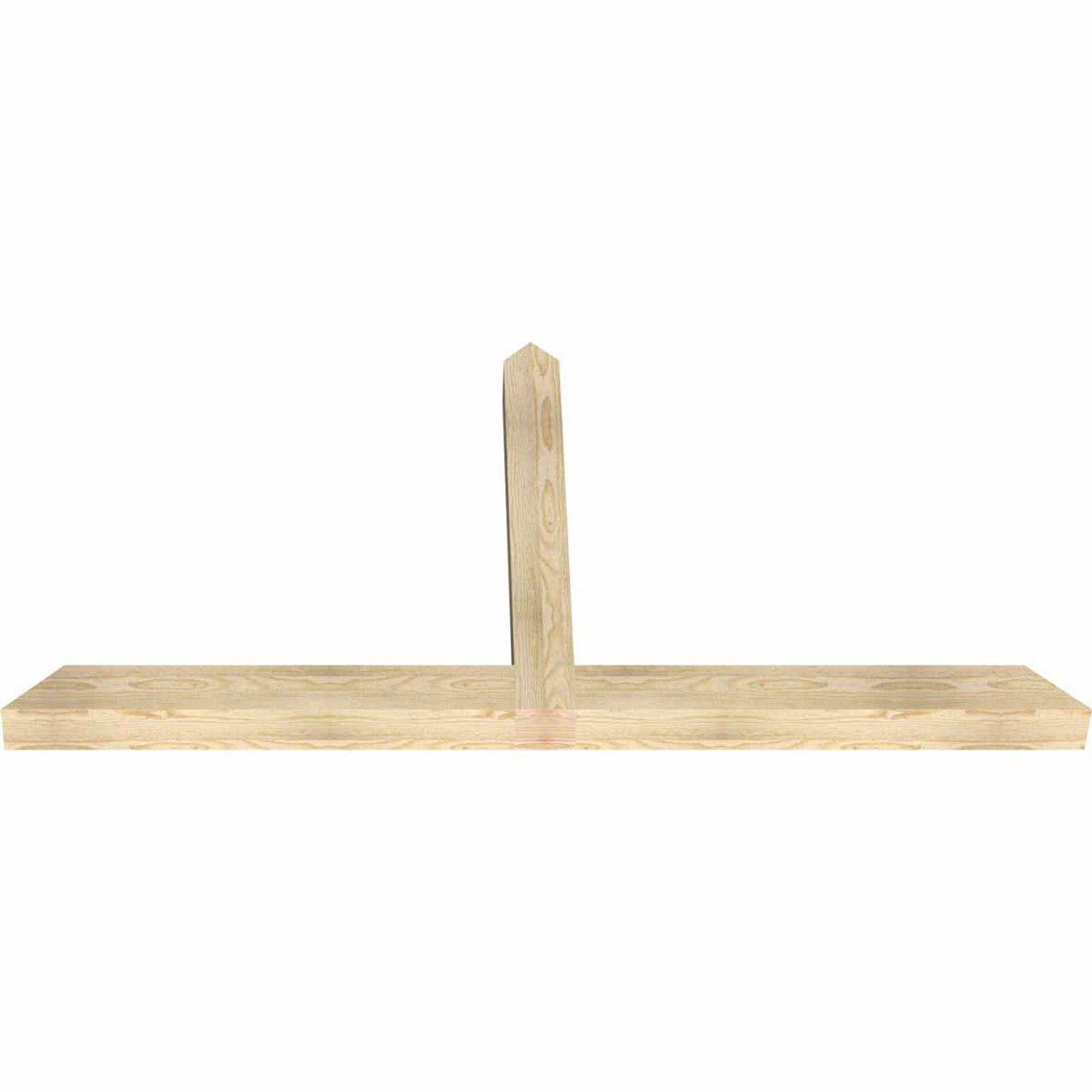 12/12 Pitch Portland Rough Sawn Timber Gable Bracket GBW072X36X0404POR00RDF