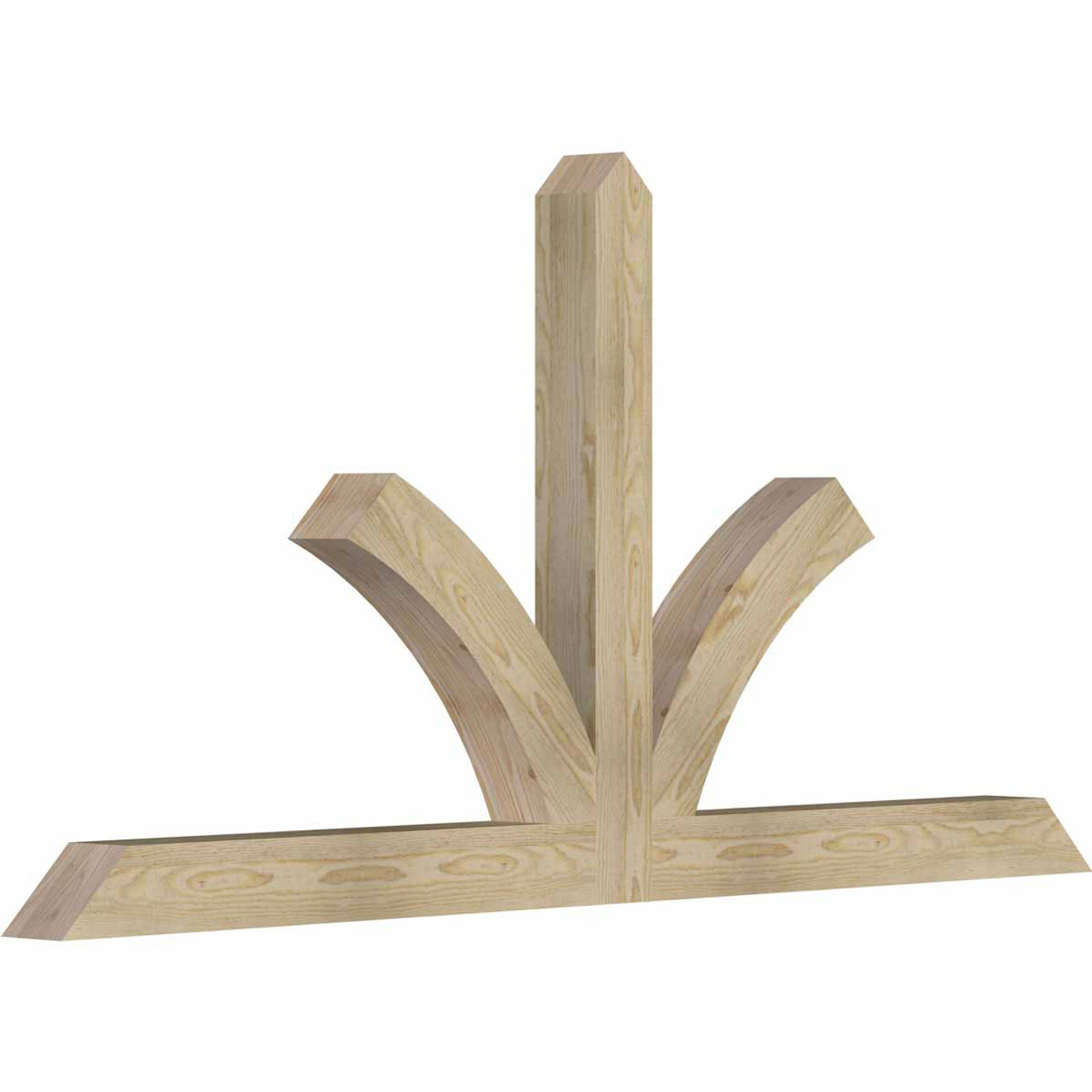 12/12 Pitch Richland Rough Sawn Timber Gable Bracket GBW072X36X0404RIC00RDF