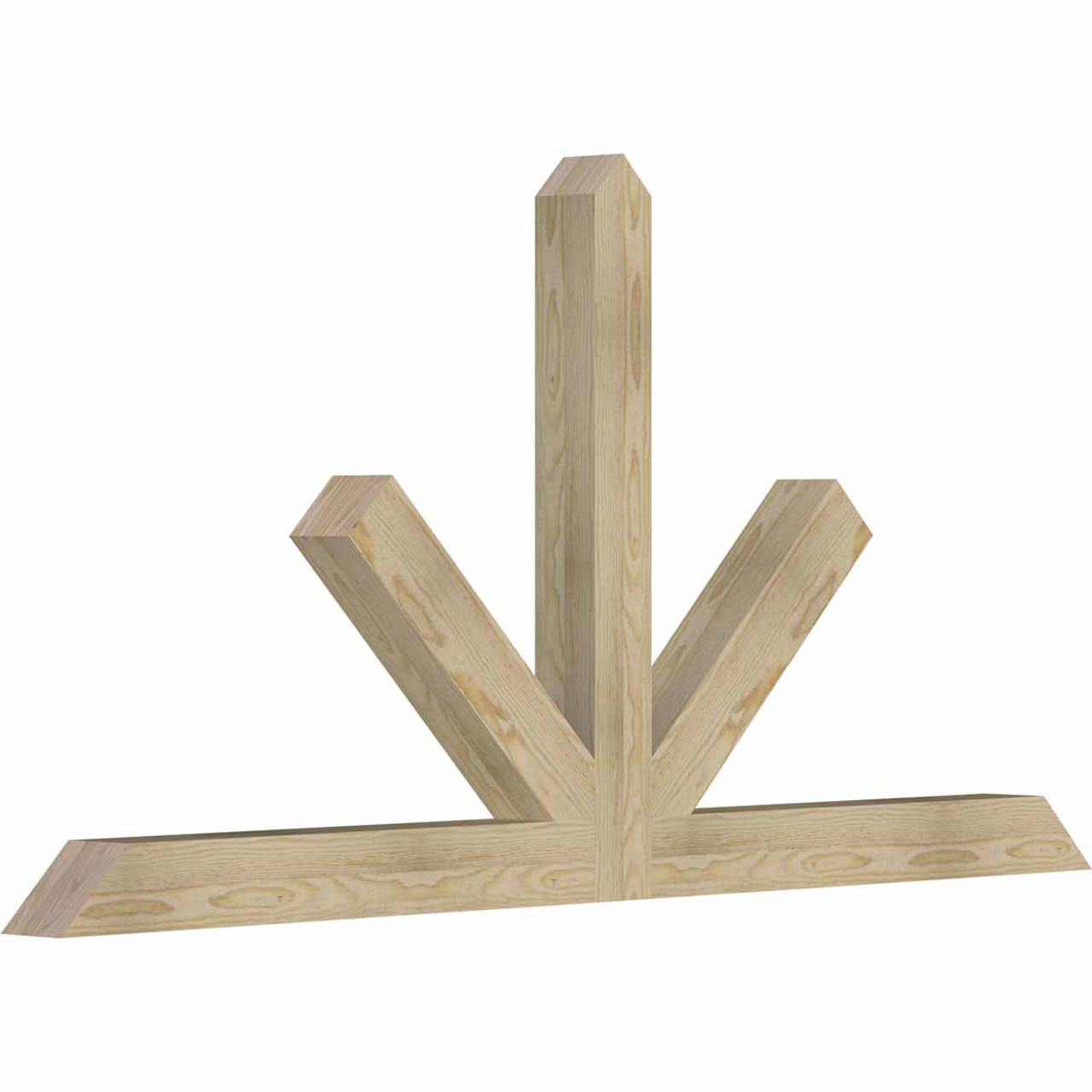 12/12 Pitch Saratoga Rough Sawn Timber Gable Bracket GBW072X36X0404SAR00RDF