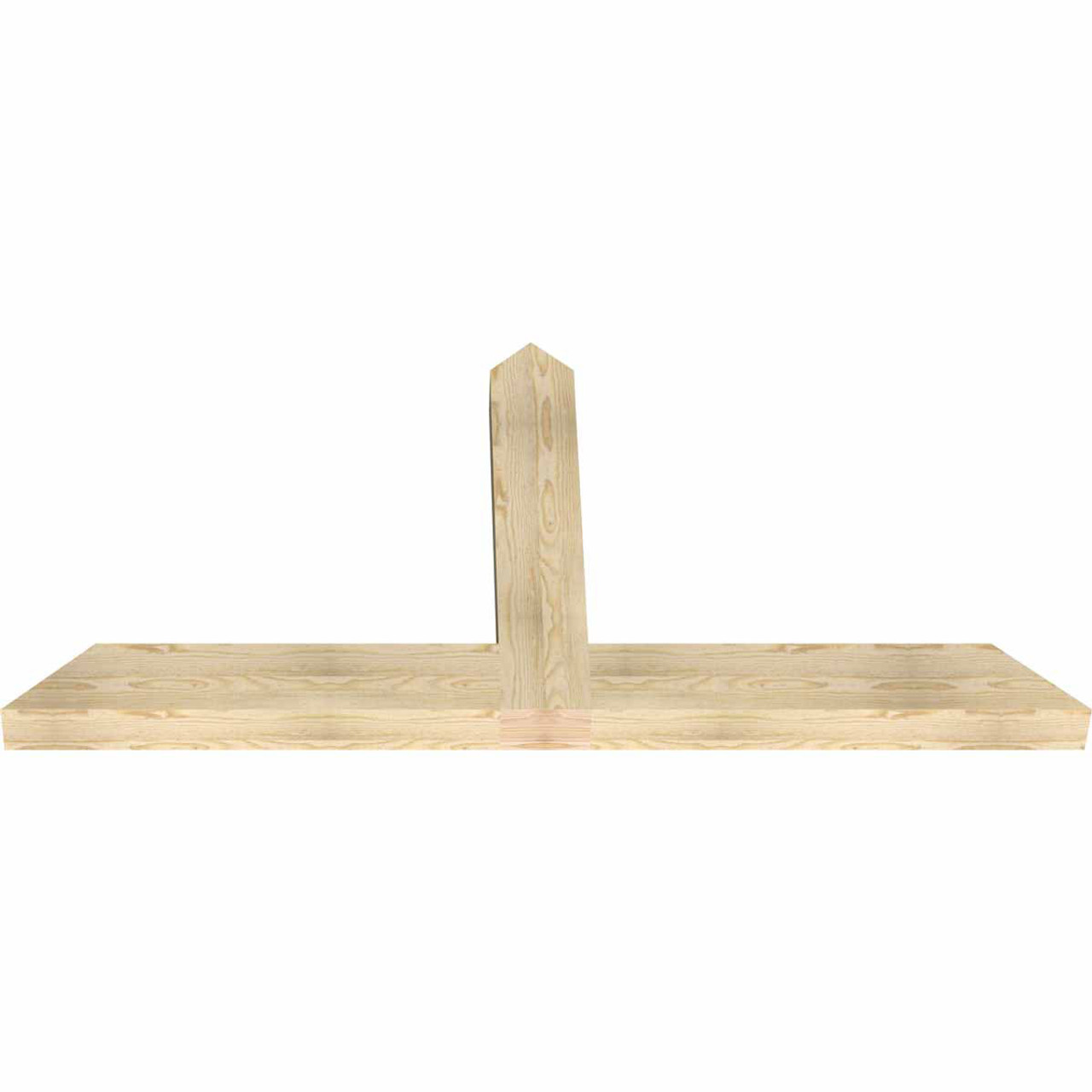 12/12 Pitch Portland Rough Sawn Timber Gable Bracket GBW072X36X0406POR00RDF