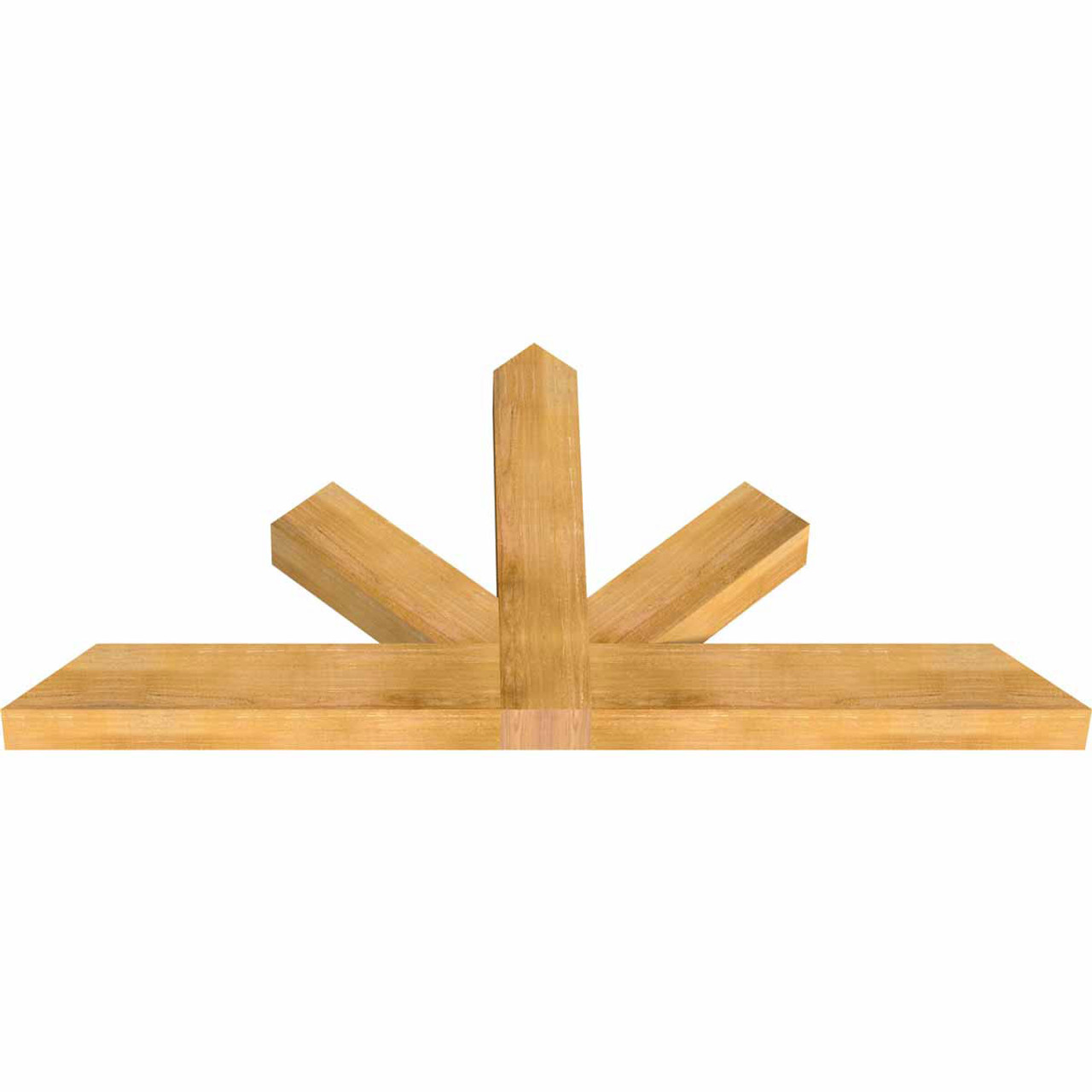 12/12 Pitch Saratoga Rough Sawn Timber Gable Bracket GBW072X36X0406SAR00RWR