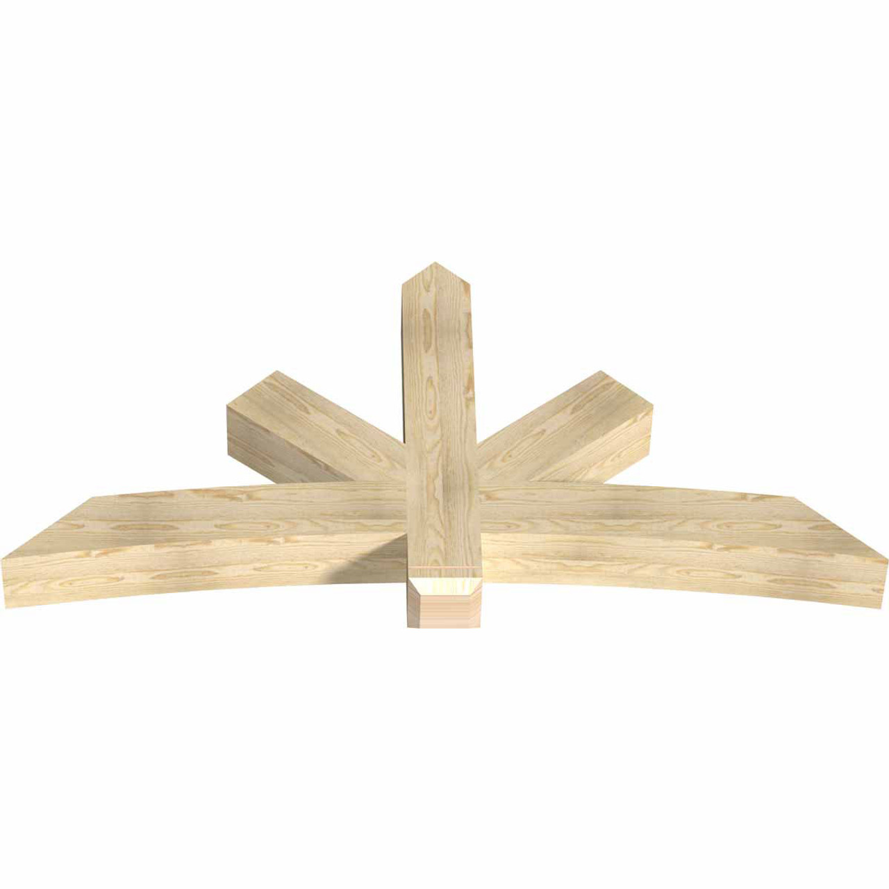 12/12 Pitch Alberta Rough Sawn Timber Gable Bracket GBW072X36X0606ALB00RDF