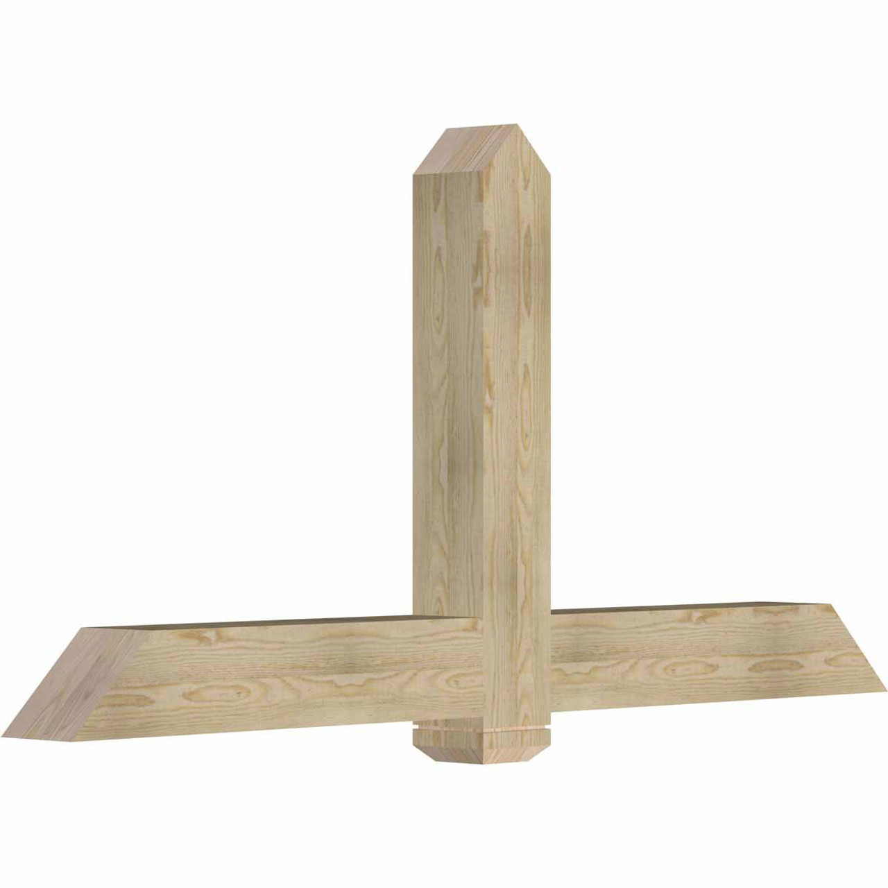 12/12 Pitch Eugene Rough Sawn Timber Gable Bracket GBW072X36X0606EUG00RDF