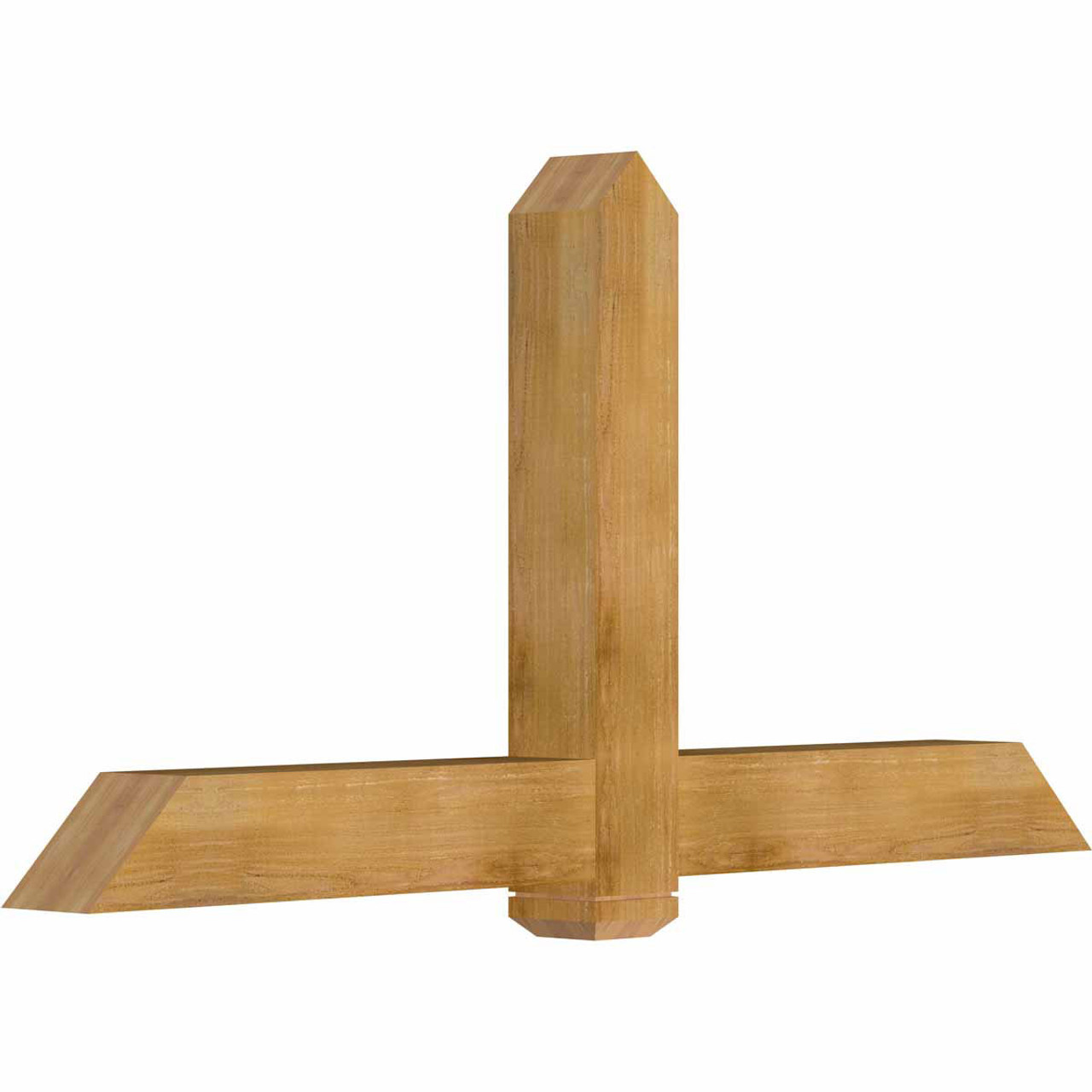 12/12 Pitch Eugene Rough Sawn Timber Gable Bracket GBW072X36X0606EUG00RWR