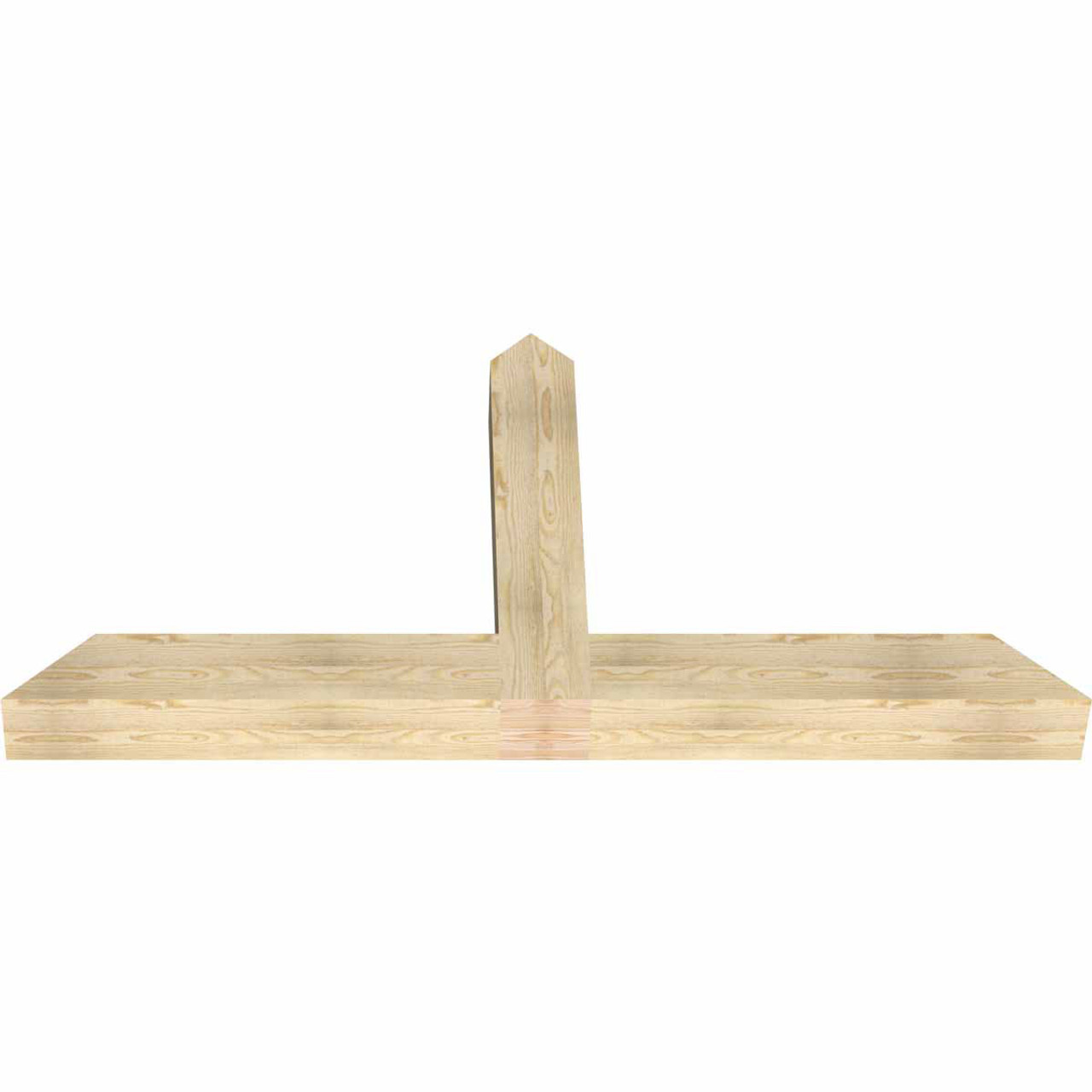 12/12 Pitch Portland Rough Sawn Timber Gable Bracket GBW072X36X0606POR00RDF