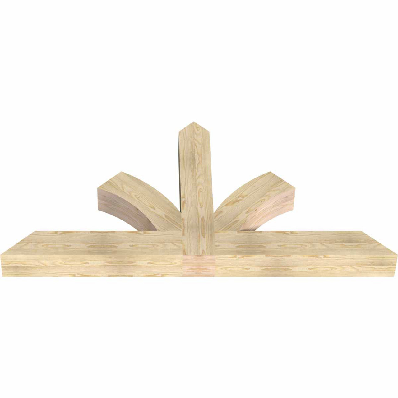 12/12 Pitch Richland Rough Sawn Timber Gable Bracket GBW072X36X0606RIC00RDF