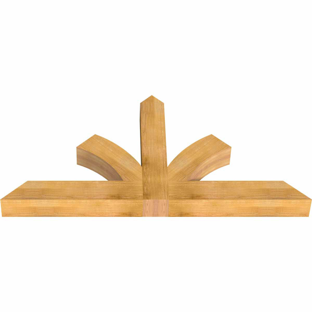 12/12 Pitch Richland Rough Sawn Timber Gable Bracket GBW072X36X0606RIC00RWR