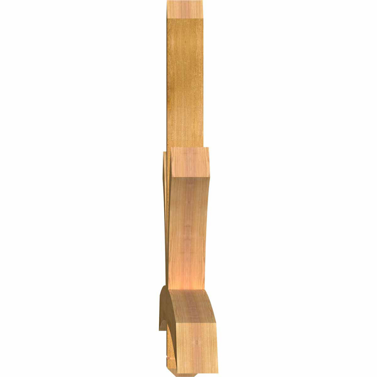 13/12 Pitch Davenport Rough Sawn Timber Gable Bracket GBW072X39X0404DAV00RWR