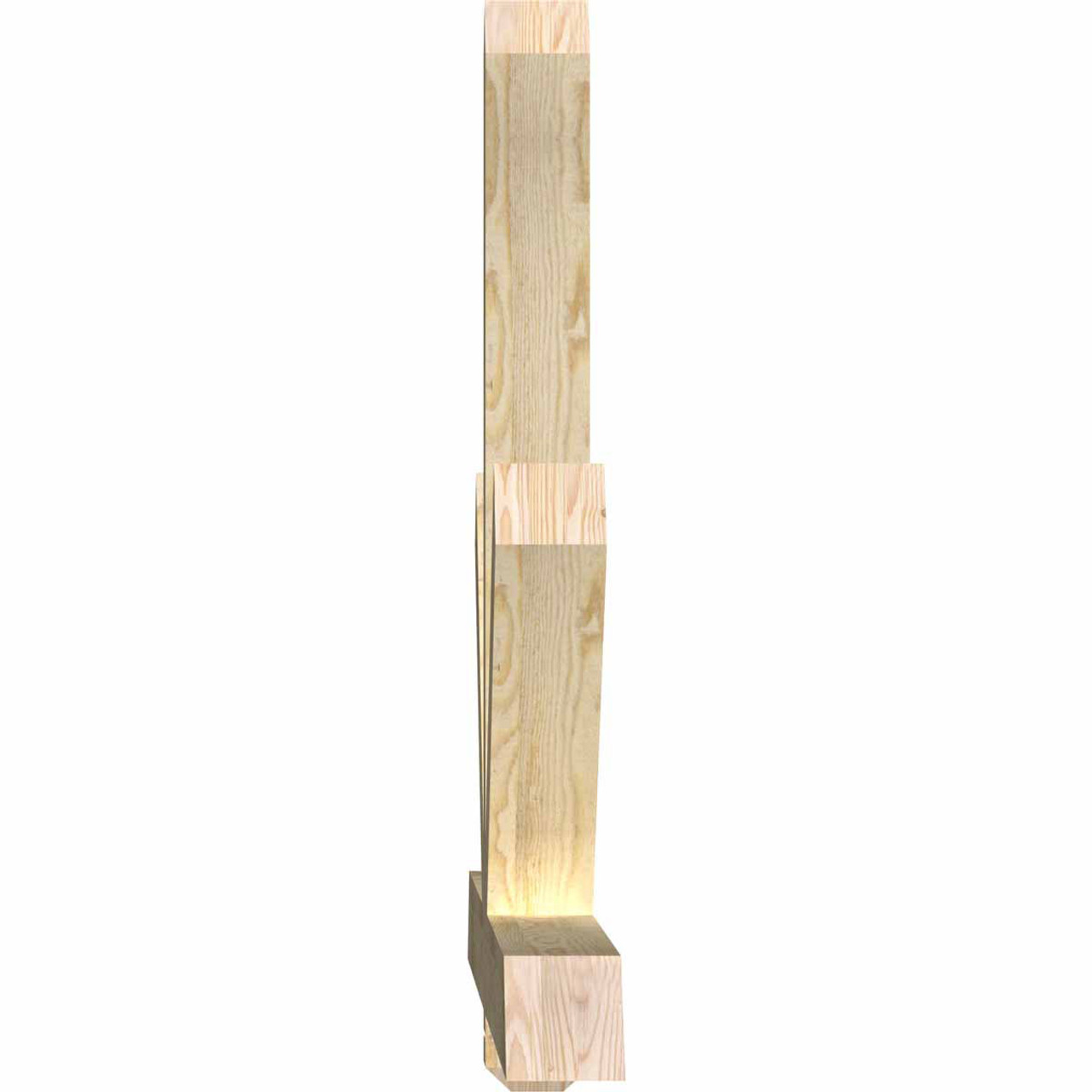 13/12 Pitch Kennewick Rough Sawn Timber Gable Bracket GBW072X39X0404KEN00RDF