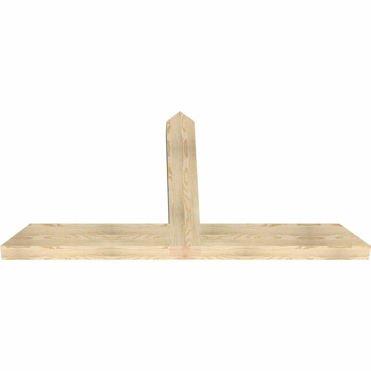 13/12 Pitch Portland Rough Sawn Timber Gable Bracket GBW072X39X0406POR00RDF