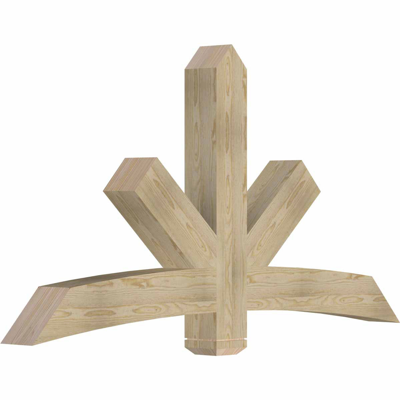 13/12 Pitch Alberta Rough Sawn Timber Gable Bracket GBW072X39X0606ALB00RDF