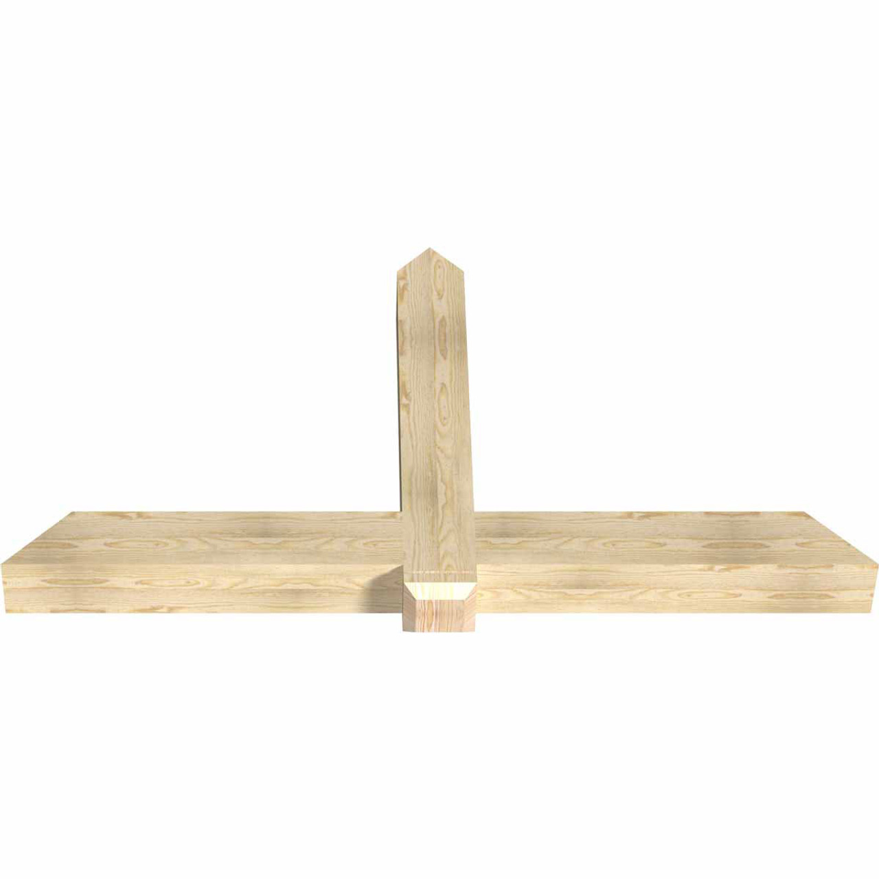 13/12 Pitch Eugene Rough Sawn Timber Gable Bracket GBW072X39X0606EUG00RDF