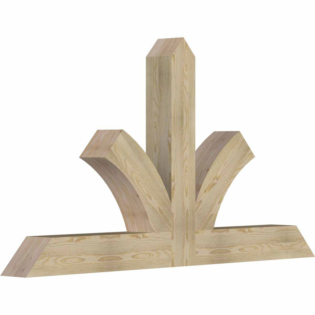 13/12 Pitch Richland Rough Sawn Timber Gable Bracket GBW072X39X0606RIC00RDF