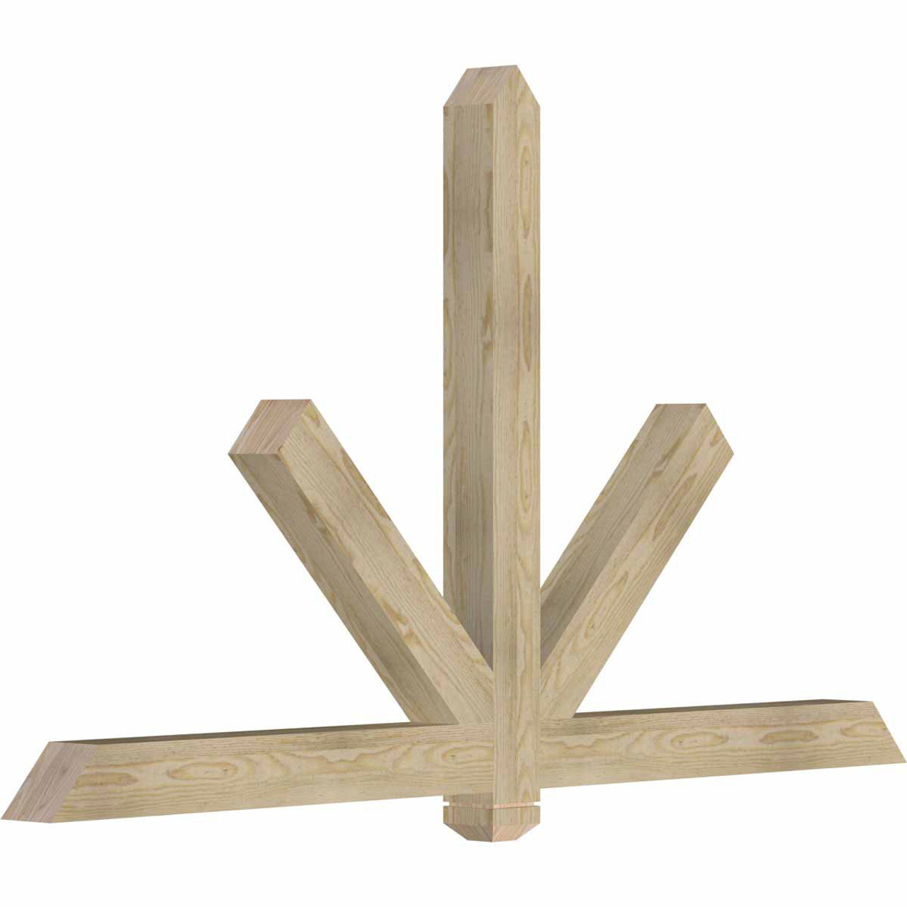 14/12 Pitch Kennewick Rough Sawn Timber Gable Bracket GBW072X42X0404KEN00RDF