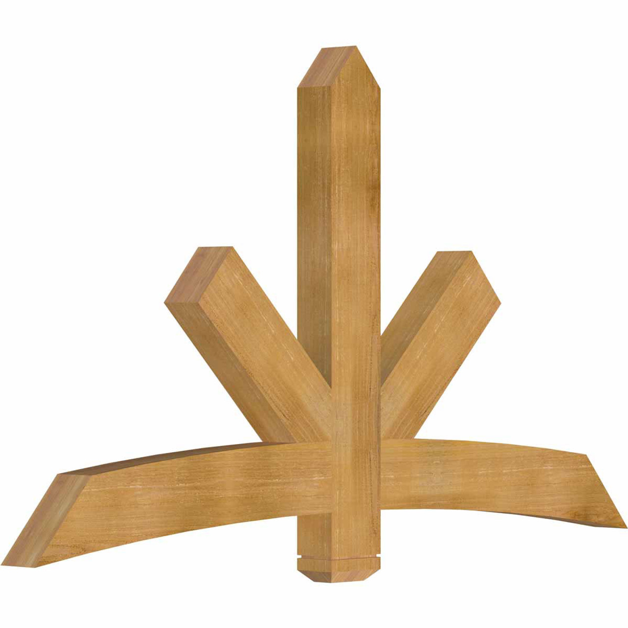 14/12 Pitch Alberta Rough Sawn Timber Gable Bracket GBW072X42X0406ALB00RWR