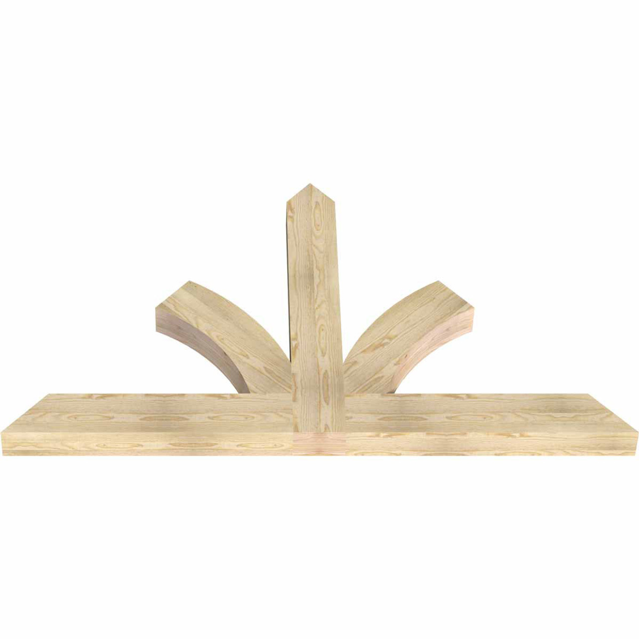 14/12 Pitch Richland Rough Sawn Timber Gable Bracket GBW072X42X0406RIC00RDF