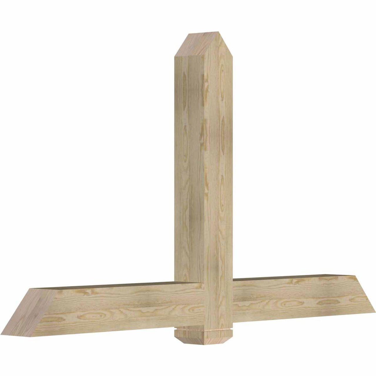 14/12 Pitch Eugene Rough Sawn Timber Gable Bracket GBW072X42X0606EUG00RDF