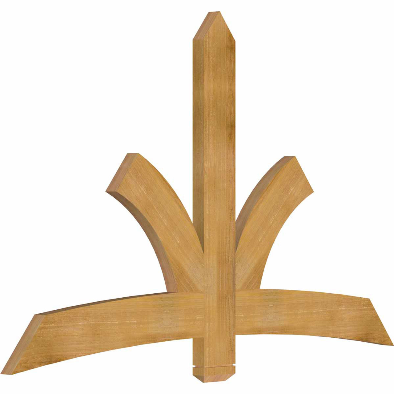 15/12 Pitch Davenport Rough Sawn Timber Gable Bracket GBW072X45X0206DAV00RWR