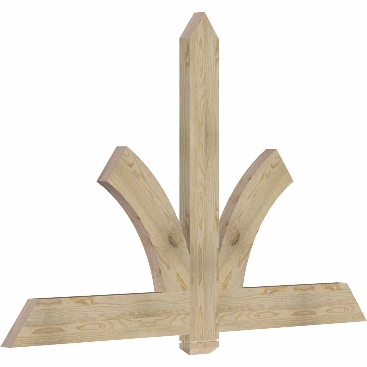 15/12 Pitch Redmond Rough Sawn Timber Gable Bracket GBW072X45X0206RED00RDF