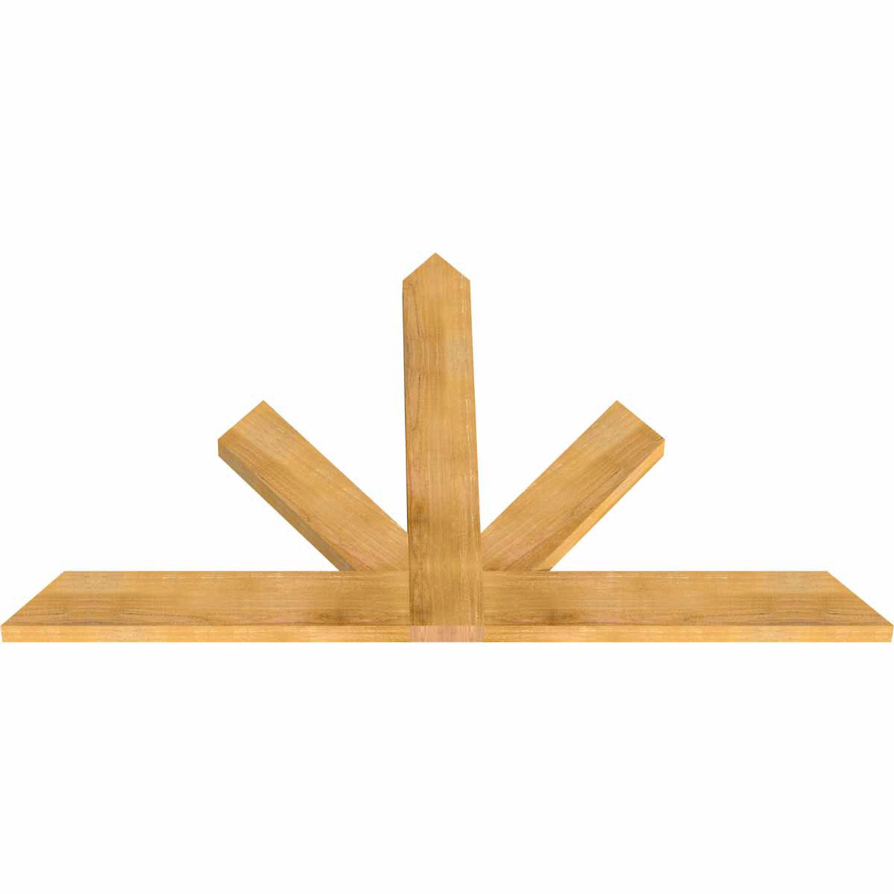 15/12 Pitch Saratoga Rough Sawn Timber Gable Bracket GBW072X45X0206SAR00RWR