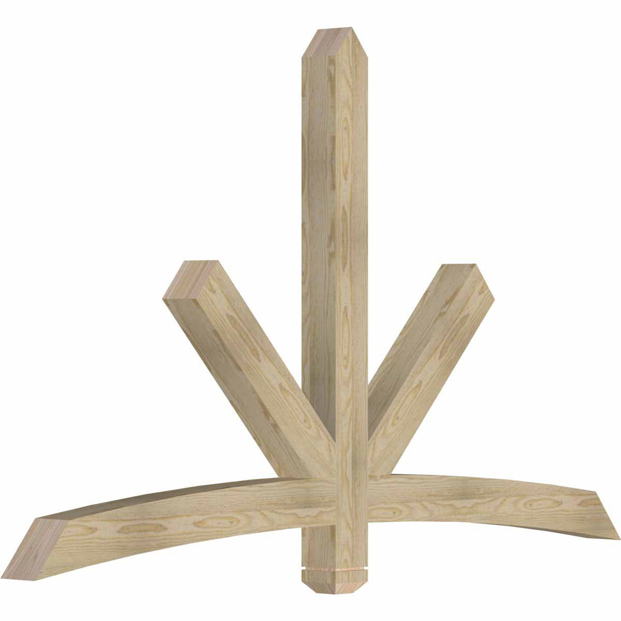 15/12 Pitch Alberta Rough Sawn Timber Gable Bracket GBW072X45X0404ALB00RDF