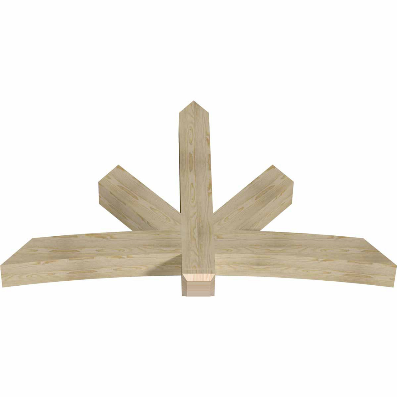 15/12 Pitch Alberta Rough Sawn Timber Gable Bracket GBW072X45X0606ALB00RDF