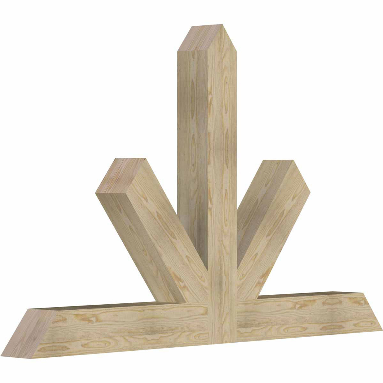 15/12 Pitch Saratoga Rough Sawn Timber Gable Bracket GBW072X45X0606SAR00RDF