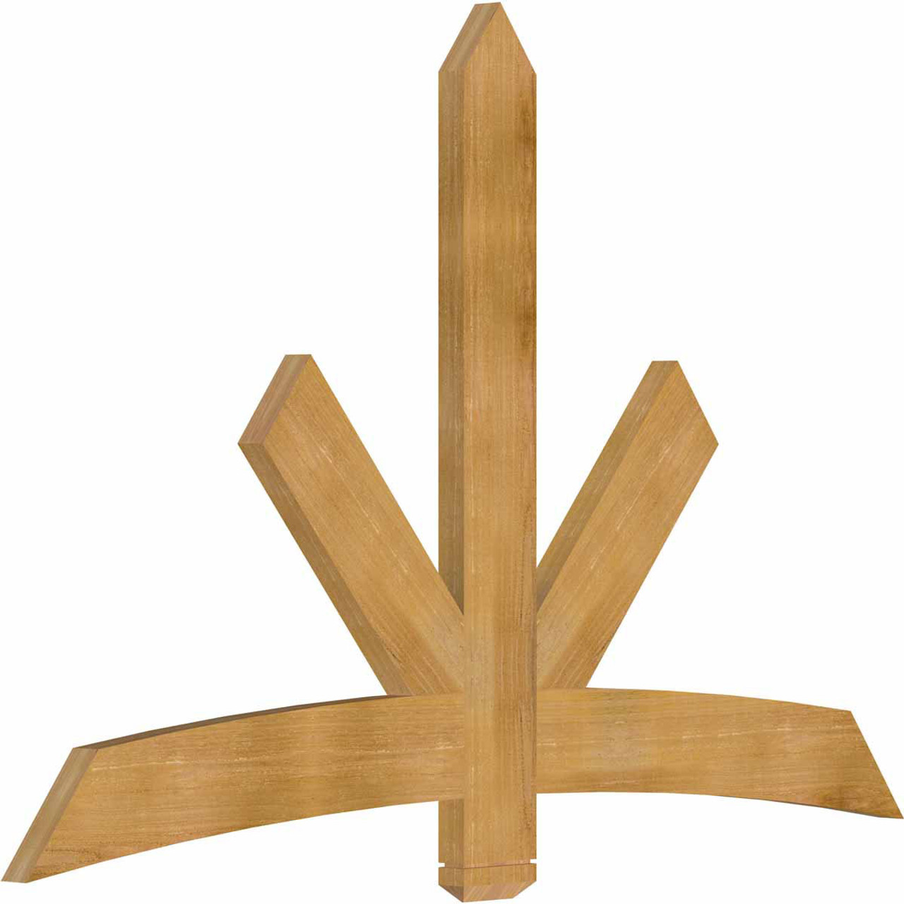 16/12 Pitch Alberta Rough Sawn Timber Gable Bracket GBW072X48X0206ALB00RWR