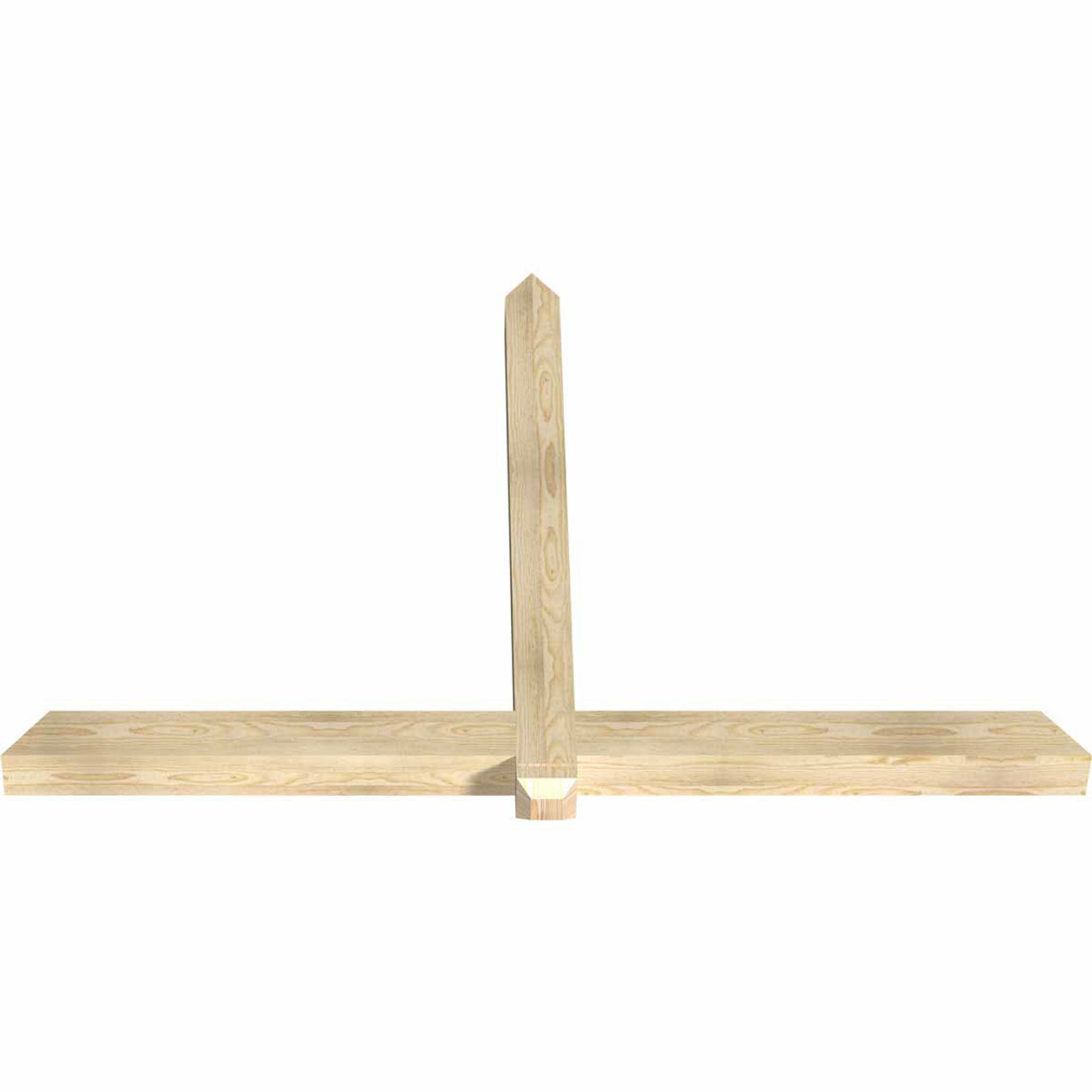 16/12 Pitch Eugene Rough Sawn Timber Gable Bracket GBW072X48X0404EUG00RDF