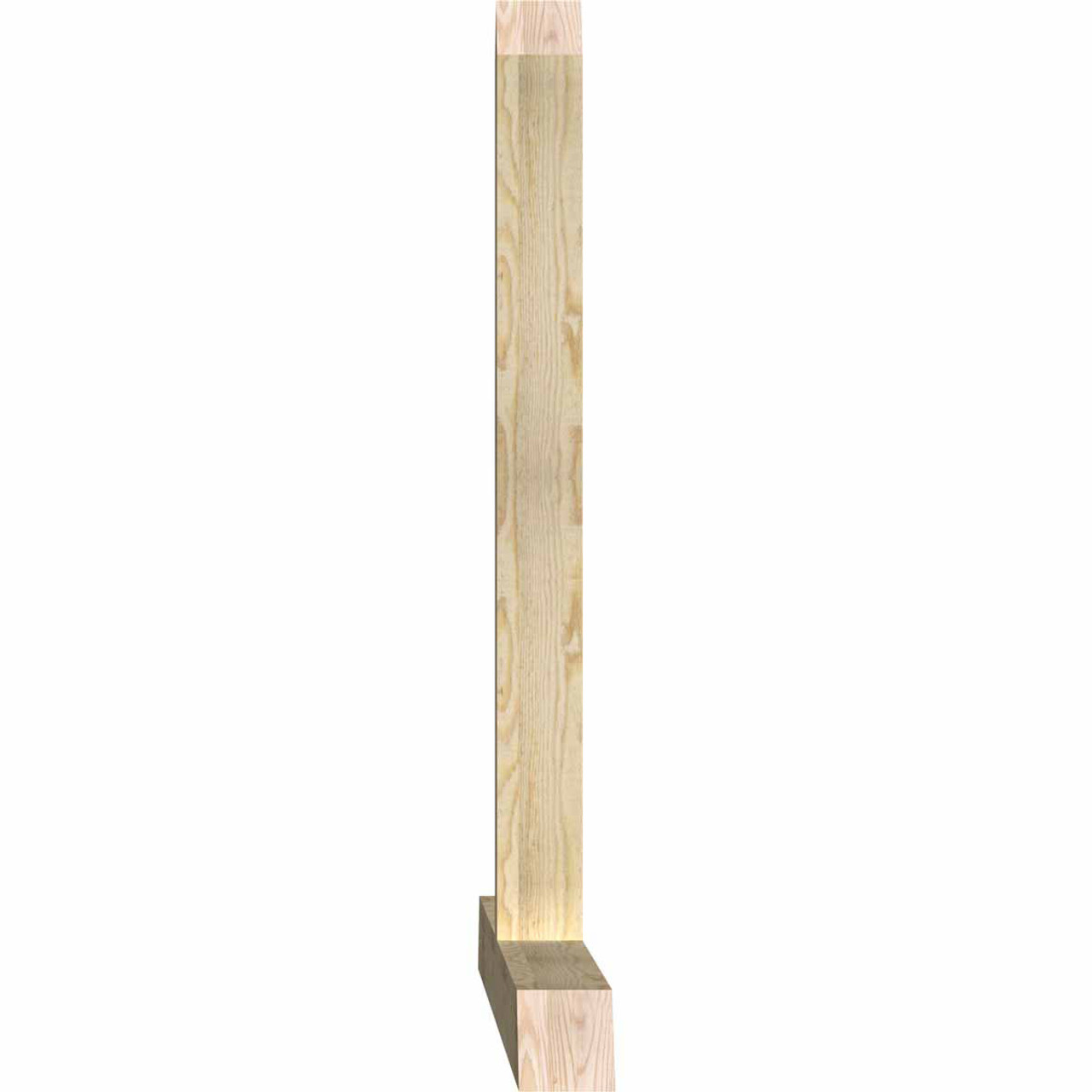 16/12 Pitch Portland Rough Sawn Timber Gable Bracket GBW072X48X0404POR00RDF