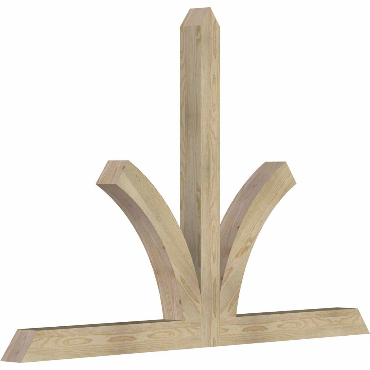 16/12 Pitch Richland Rough Sawn Timber Gable Bracket GBW072X48X0404RIC00RDF