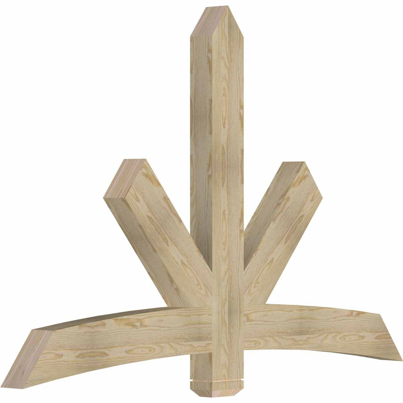 16/12 Pitch Alberta Rough Sawn Timber Gable Bracket GBW072X48X0406ALB00RDF