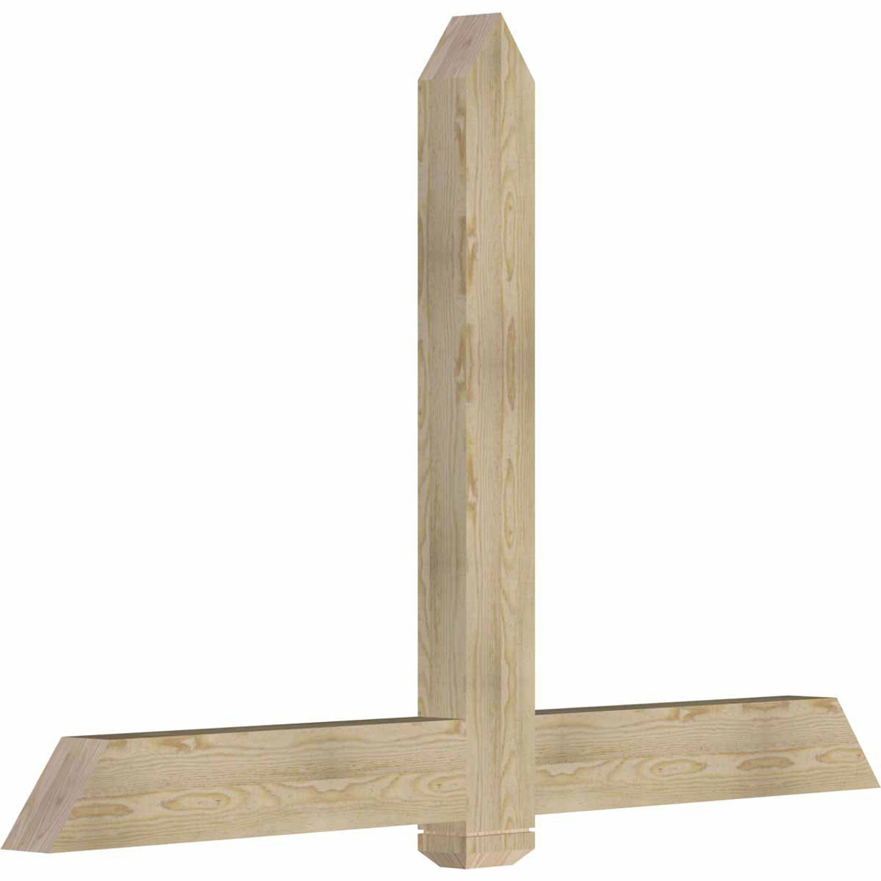 16/12 Pitch Eugene Rough Sawn Timber Gable Bracket GBW072X48X0406EUG00RDF