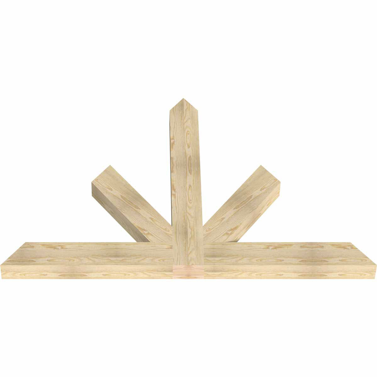 16/12 Pitch Saratoga Rough Sawn Timber Gable Bracket GBW072X48X0406SAR00RDF