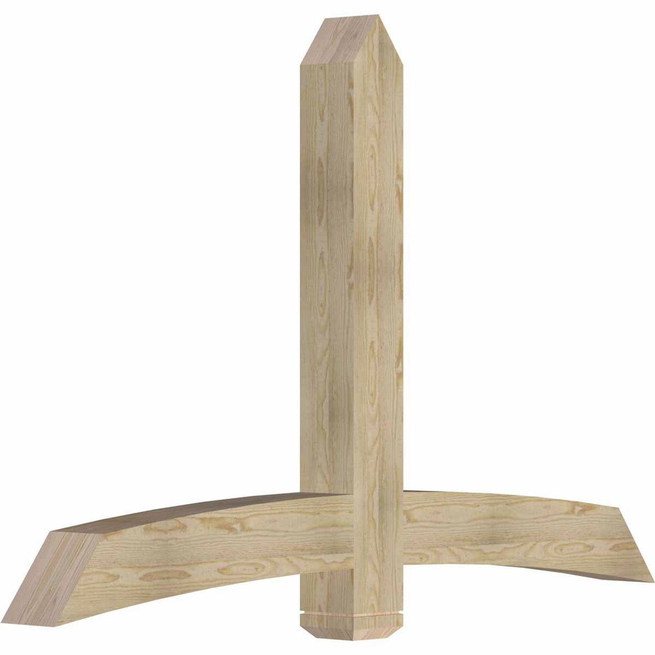 16/12 Pitch Bellingham Rough Sawn Timber Gable Bracket GBW072X48X0606BEL00RDF