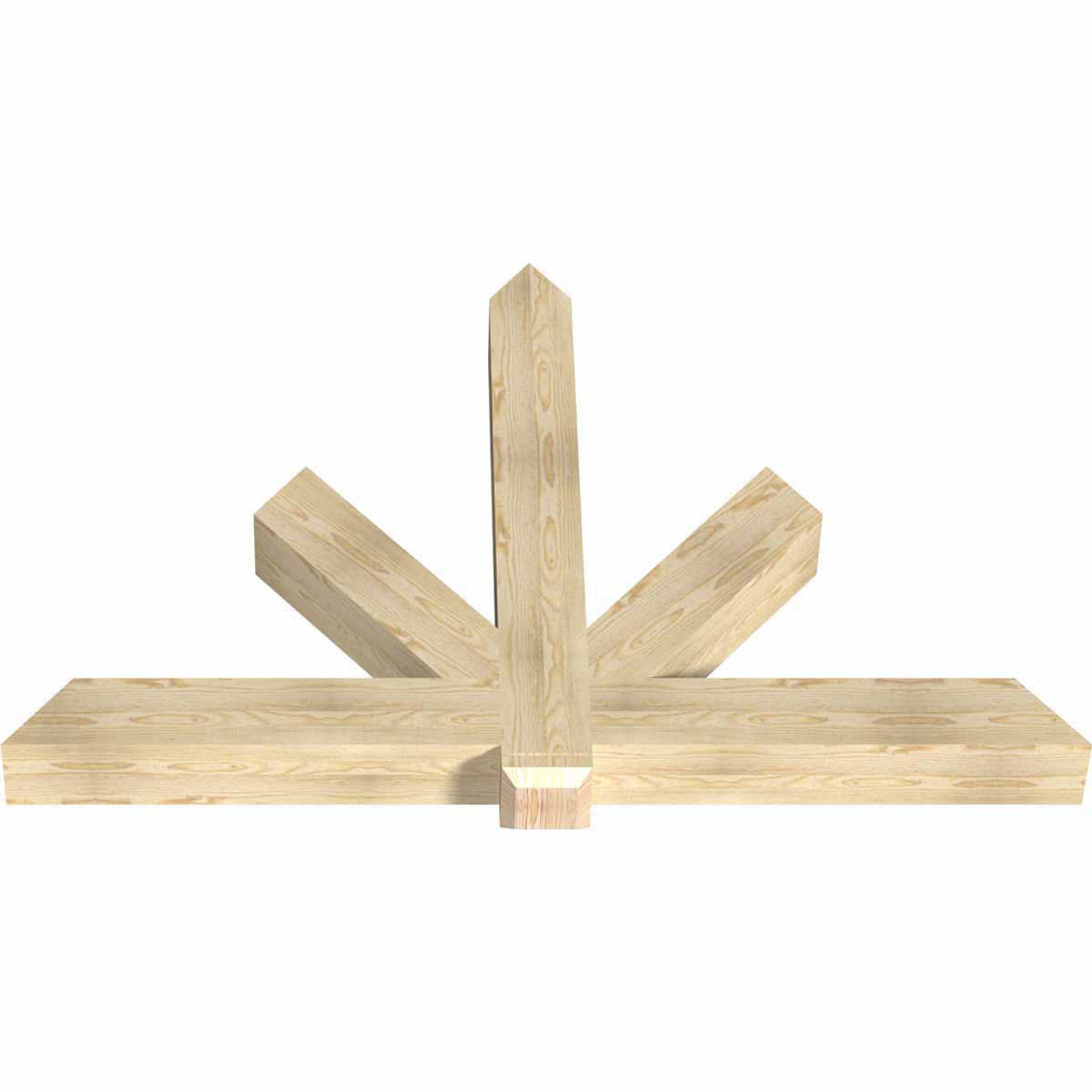 16/12 Pitch Kennewick Rough Sawn Timber Gable Bracket GBW072X48X0606KEN00RDF