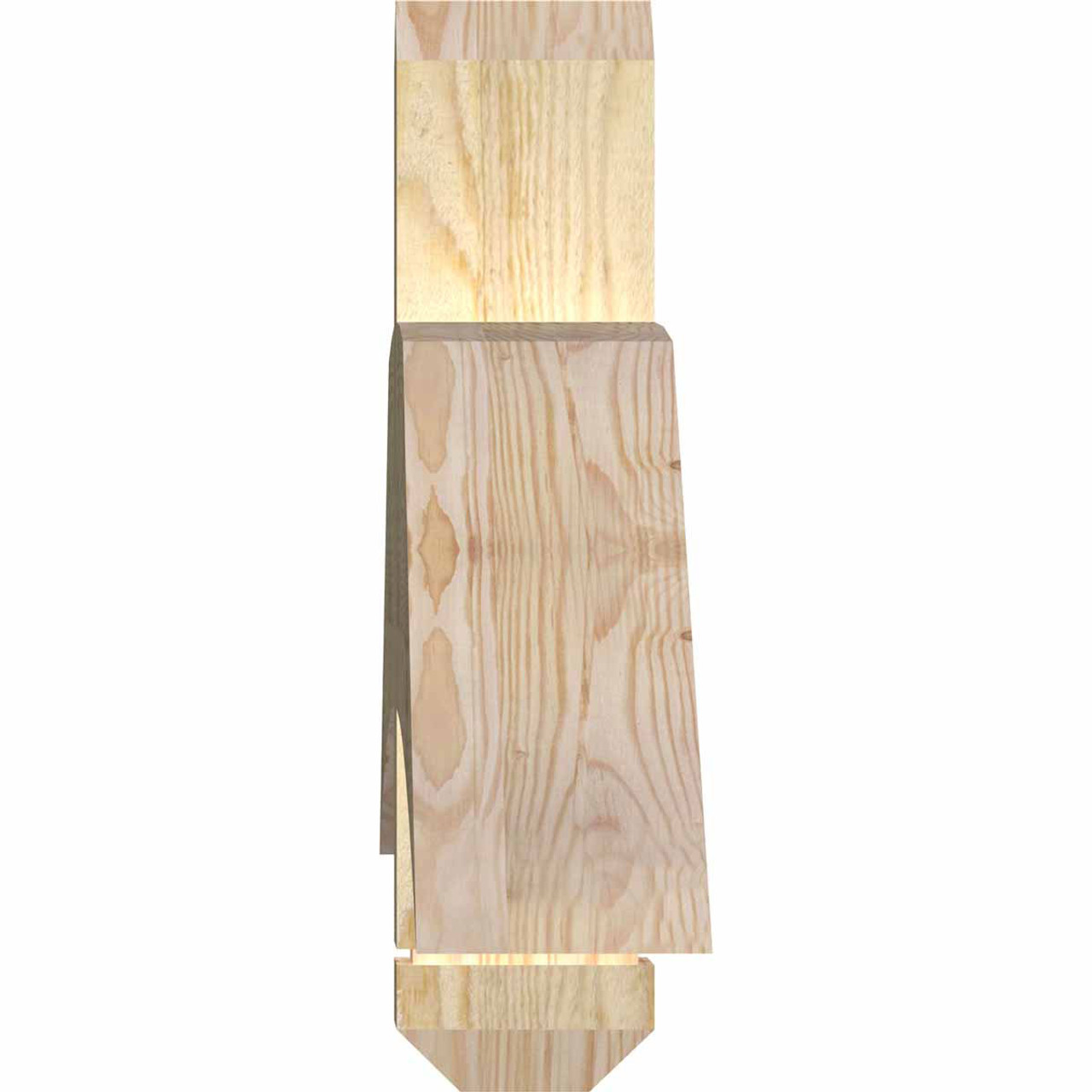 4/12 Pitch Bellingham Rough Sawn Timber Gable Bracket GBW084X14X0406BEL00RDF