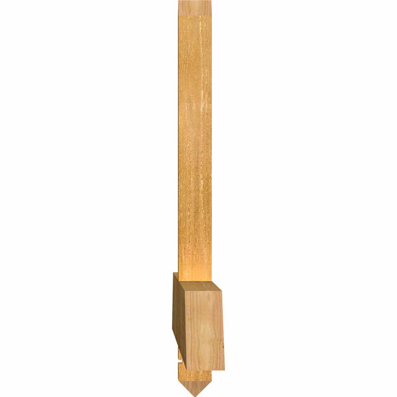 6/12 Pitch Eugene Rough Sawn Timber Gable Bracket GBW084X21X0204EUG00RWR