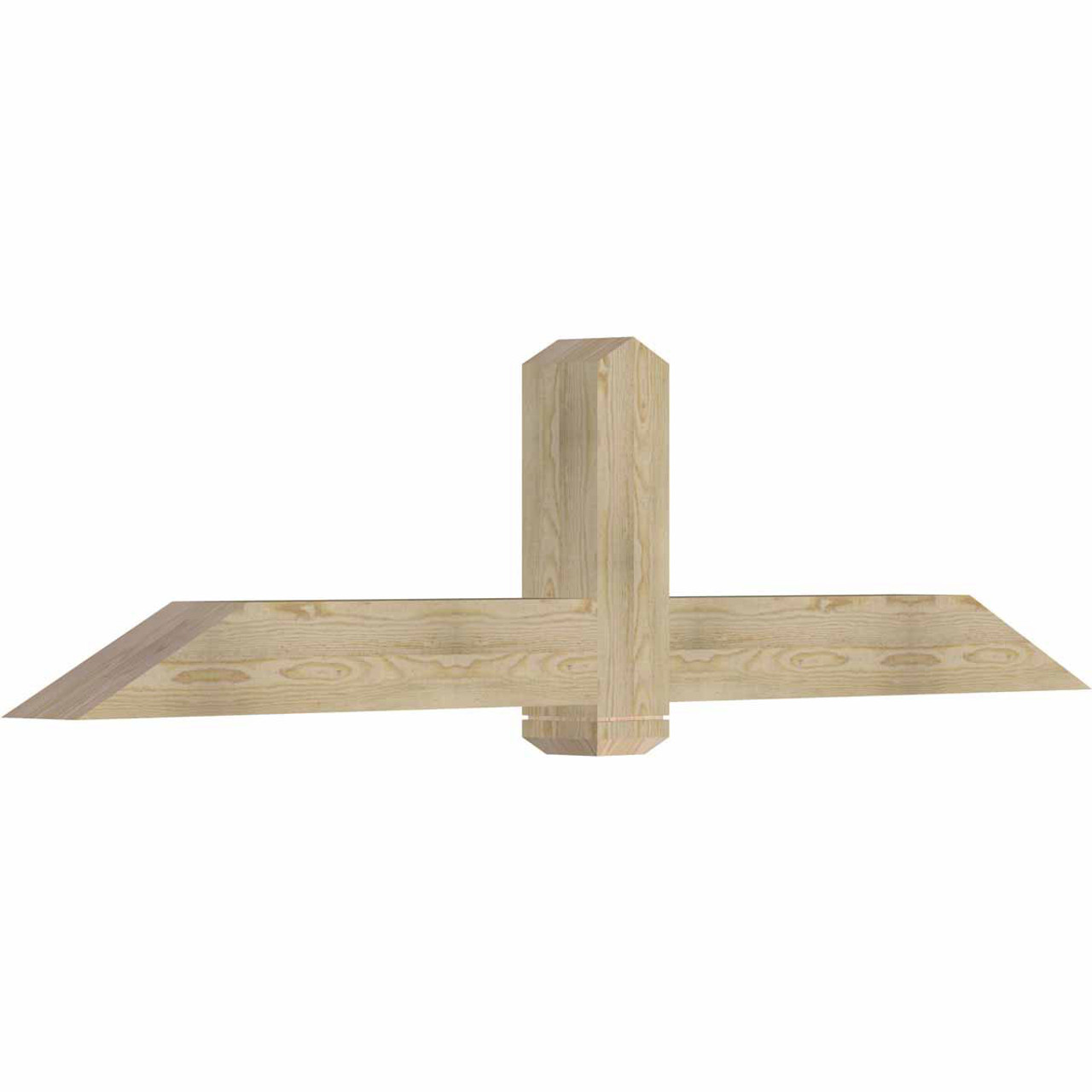 6/12 Pitch Eugene Rough Sawn Timber Gable Bracket GBW084X21X0606EUG00RDF