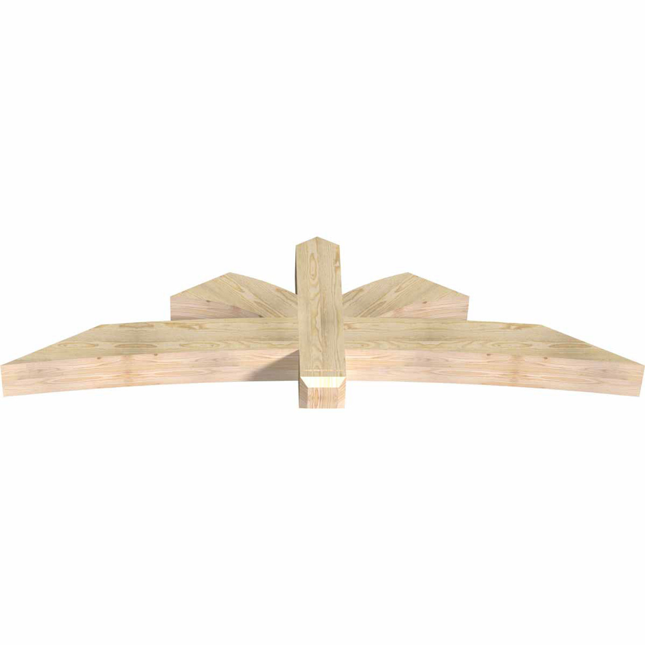 7/12 Pitch Davenport Rough Sawn Timber Gable Bracket GBW084X24X0606DAV00RDF