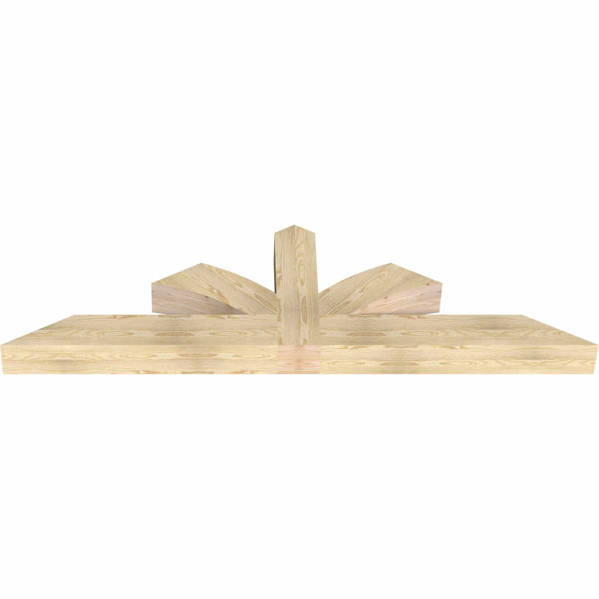 7/12 Pitch Richland Rough Sawn Timber Gable Bracket GBW084X24X0606RIC00RDF