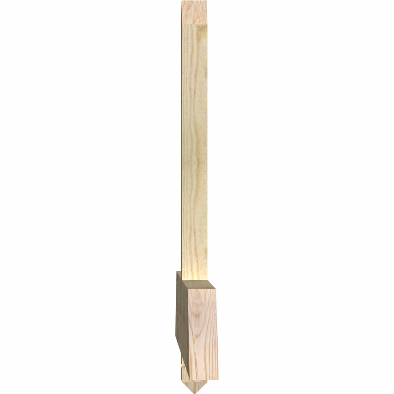 8/12 Pitch Eugene Rough Sawn Timber Gable Bracket GBW084X28X0206EUG00RDF