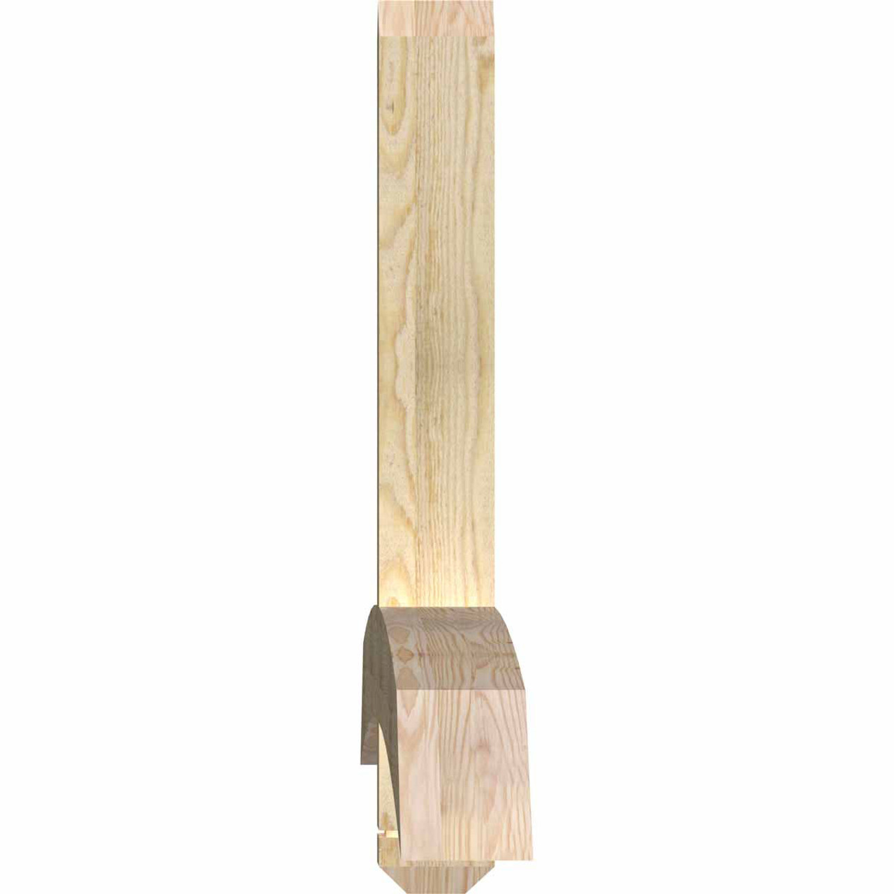 8/12 Pitch Bellingham Rough Sawn Timber Gable Bracket GBW084X28X0404BEL00RDF