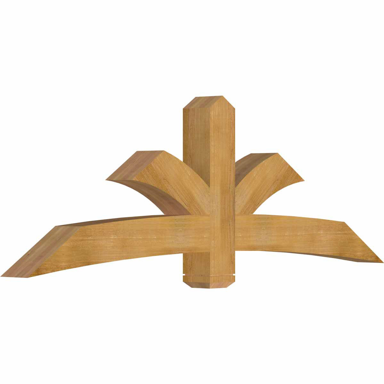 8/12 Pitch Davenport Rough Sawn Timber Gable Bracket GBW084X28X0606DAV00RWR