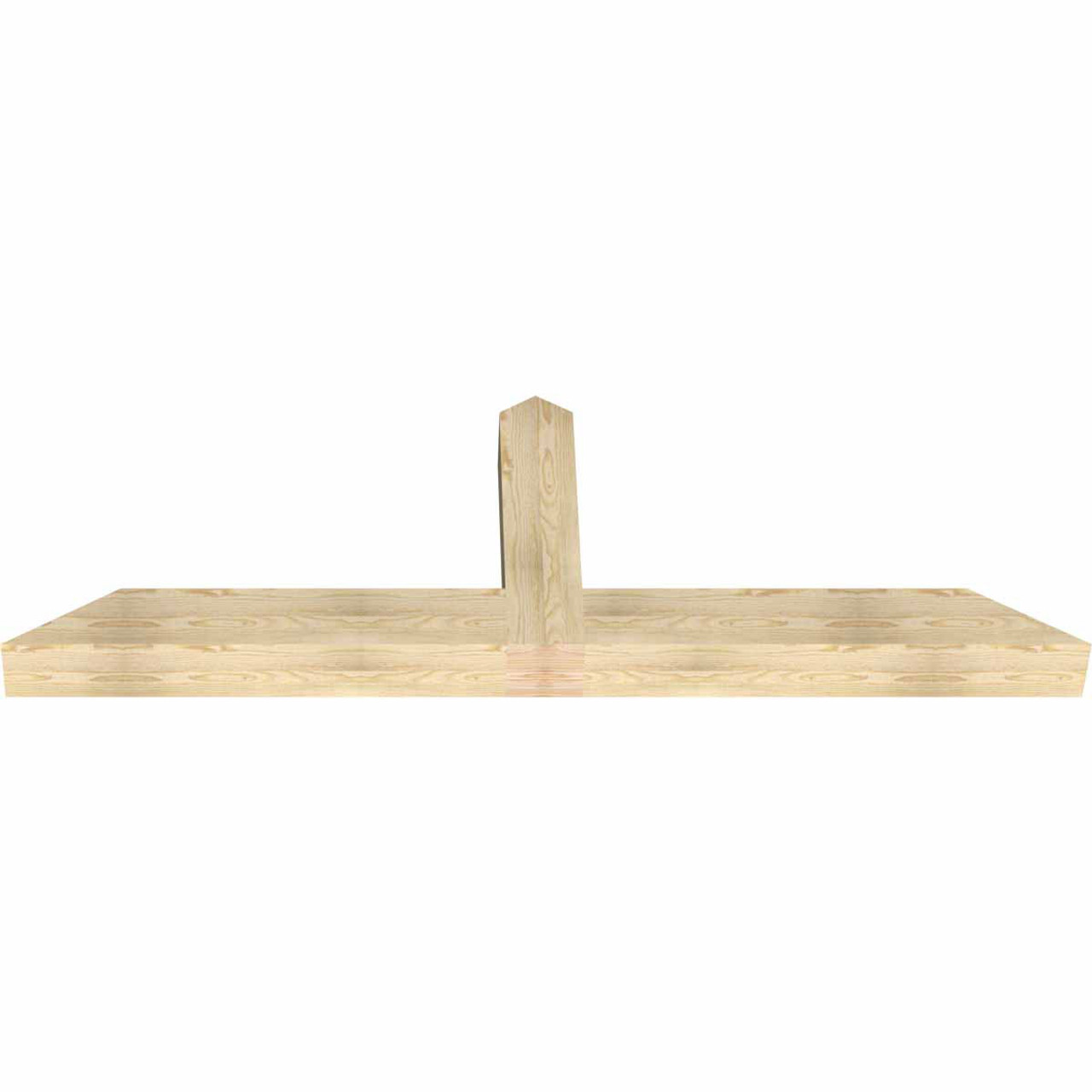 8/12 Pitch Portland Rough Sawn Timber Gable Bracket GBW084X28X0606POR00RDF