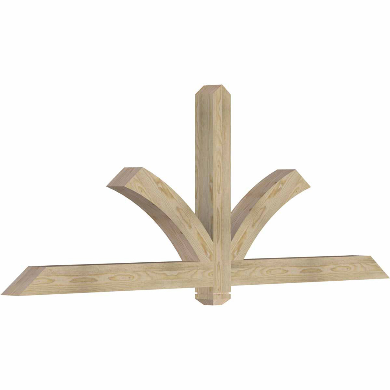 9/12 Pitch Redmond Rough Sawn Timber Gable Bracket GBW084X31X0404RED00RDF